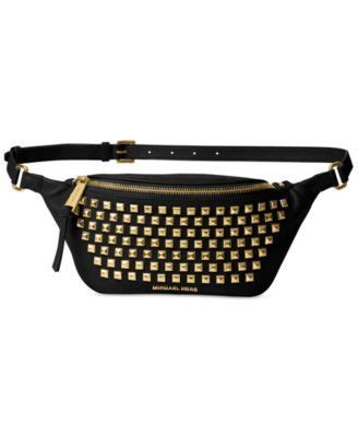 michael michael kors rhea zip pyr stud belt bag